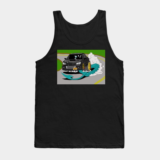 Dragon Tail Tuner Tank Top by curtskartoons